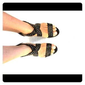 Cynthia Vincent studded heels with straps